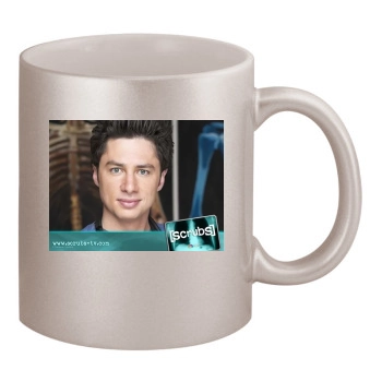 Zach Braff 11oz Metallic Silver Mug