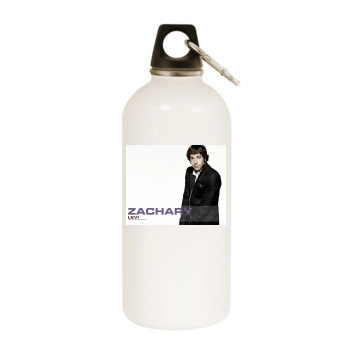 Zachary Levi White Water Bottle With Carabiner