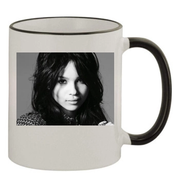 Zoe Kravitz 11oz Colored Rim & Handle Mug