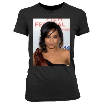 Zoe Kravitz Women's Junior Cut Crewneck T-Shirt