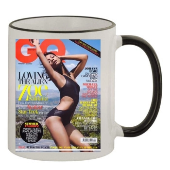 Zoe Saldana 11oz Colored Rim & Handle Mug