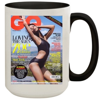 Zoe Saldana 15oz Colored Inner & Handle Mug