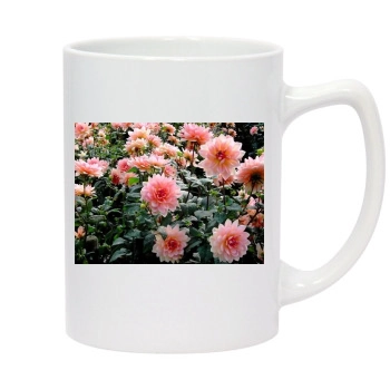 Flowers 14oz White Statesman Mug