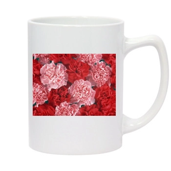 Flowers 14oz White Statesman Mug