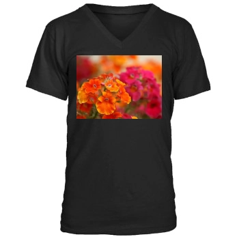 Flowers Men's V-Neck T-Shirt