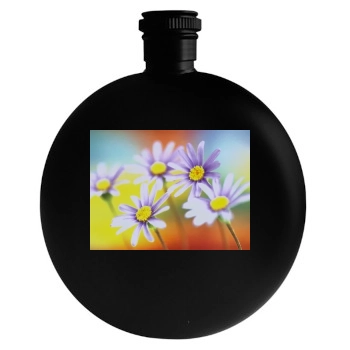 Flowers Round Flask