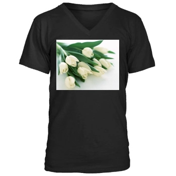 Flowers Men's V-Neck T-Shirt