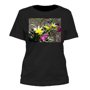 Flowers Women's Cut T-Shirt