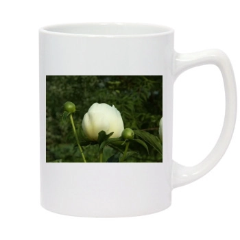 Flowers 14oz White Statesman Mug