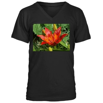 Flowers Men's V-Neck T-Shirt