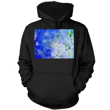 Flowers Mens Pullover Hoodie Sweatshirt