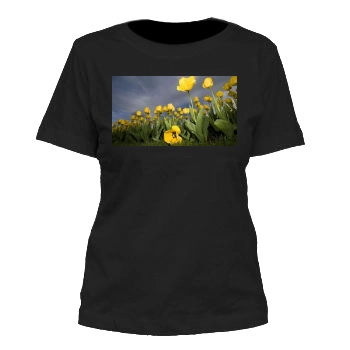 Flowers Women's Cut T-Shirt