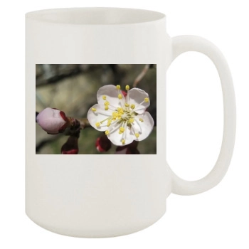 Flowers 15oz White Mug