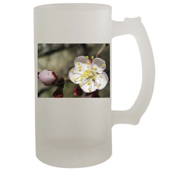 Flowers 16oz Frosted Beer Stein