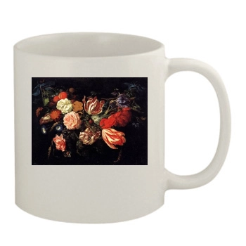 Flowers 11oz White Mug