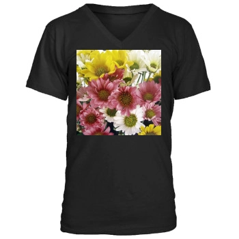 Flowers Men's V-Neck T-Shirt