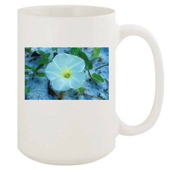 Flowers 15oz White Mug