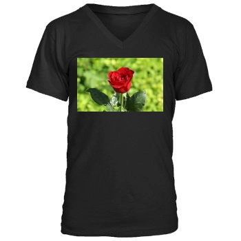 Flowers Men's V-Neck T-Shirt