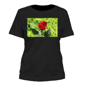 Flowers Women's Cut T-Shirt