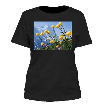 Flowers Women's Cut T-Shirt