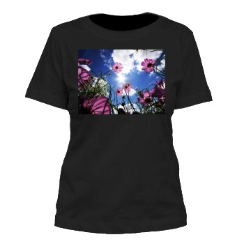 Flowers Women's Cut T-Shirt