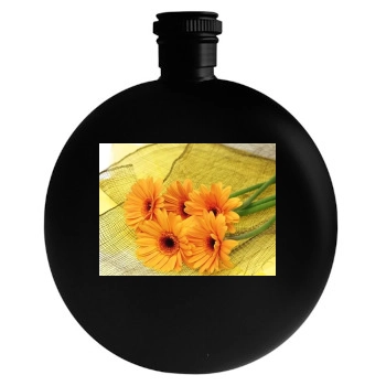 Flowers Round Flask