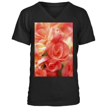 Flowers Men's V-Neck T-Shirt