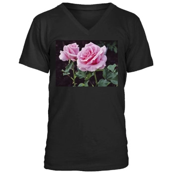 Flowers Men's V-Neck T-Shirt