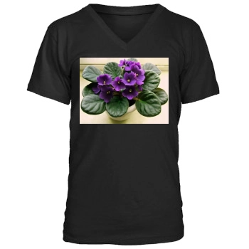 Flowers Men's V-Neck T-Shirt