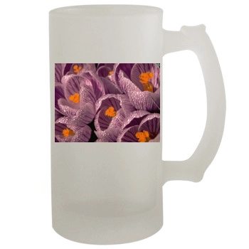 Flowers 16oz Frosted Beer Stein