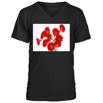 Flowers Men's V-Neck T-Shirt