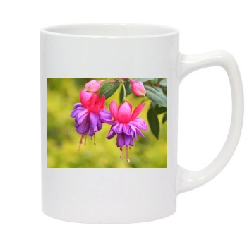 Flowers 14oz White Statesman Mug