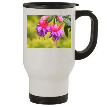 Flowers Stainless Steel Travel Mug