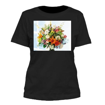 Flowers Women's Cut T-Shirt