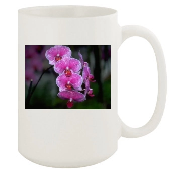Flowers 15oz White Mug