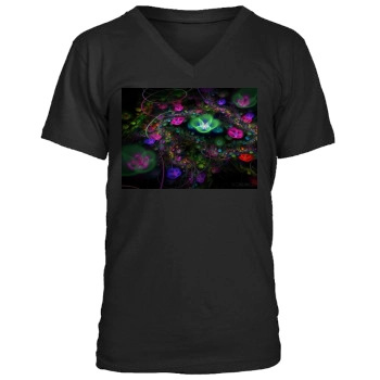 Flowers Men's V-Neck T-Shirt