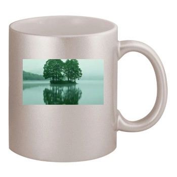 Rivers 11oz Metallic Silver Mug