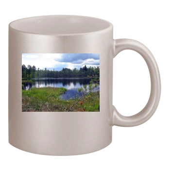 Rivers 11oz Metallic Silver Mug