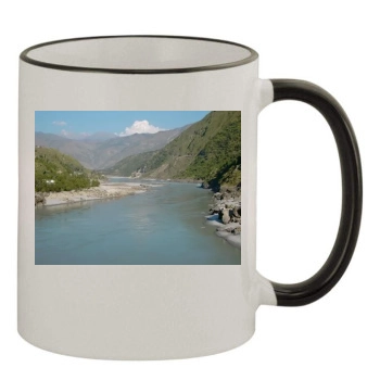 Rivers 11oz Colored Rim & Handle Mug