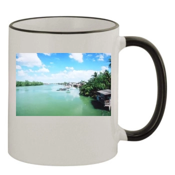 Rivers 11oz Colored Rim & Handle Mug