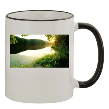 Rivers 11oz Colored Rim & Handle Mug