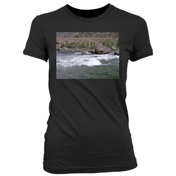 Rivers Women's Junior Cut Crewneck T-Shirt
