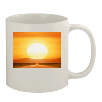 Desert 11oz White Mug