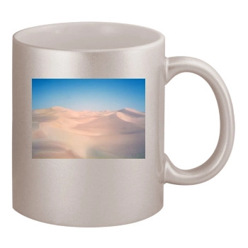 Desert 11oz Metallic Silver Mug