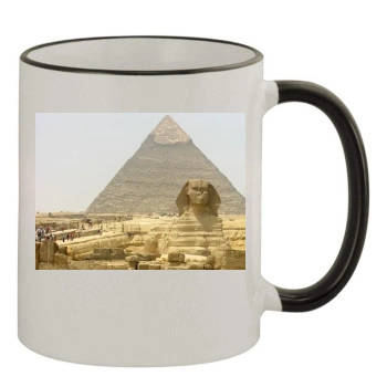 Desert 11oz Colored Rim & Handle Mug