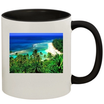 Islands 11oz Colored Inner & Handle Mug