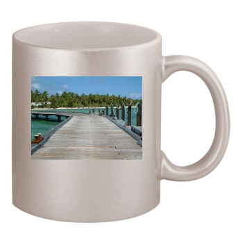 Islands 11oz Metallic Silver Mug