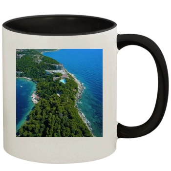 Islands 11oz Colored Inner & Handle Mug