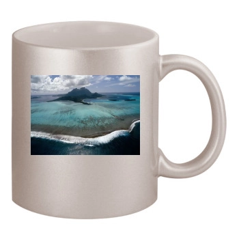 Islands 11oz Metallic Silver Mug