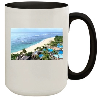 Islands 15oz Colored Inner & Handle Mug